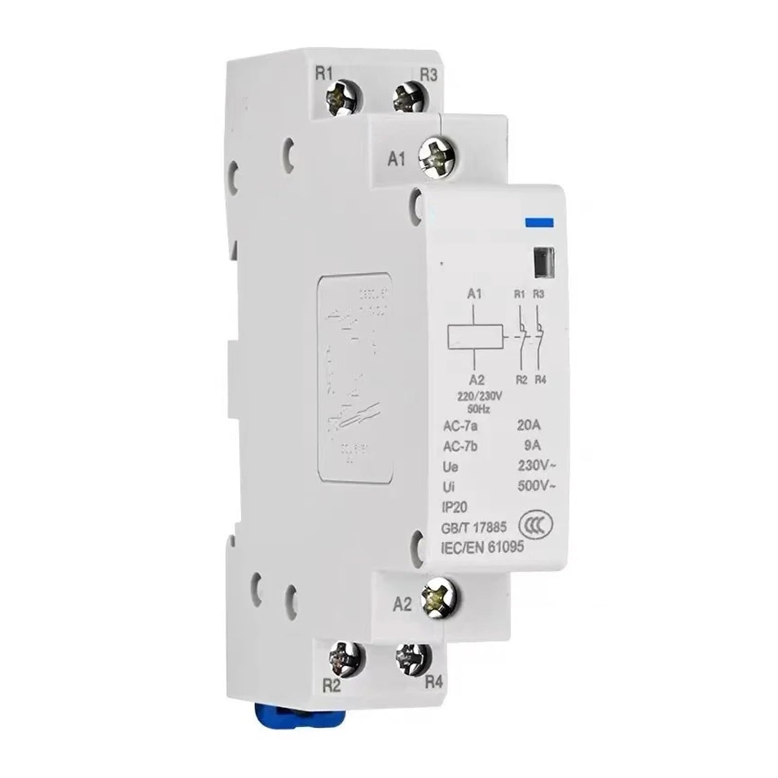 Mini contattore modulare for uso domestico CA, compatibile con CHINT, | NCH8-20A 25A 40A 63A 220V 230V 400V 1NO 1NC 2NO 2NC 4NO NCH8(NCH8-20A,2NO 2NC)
