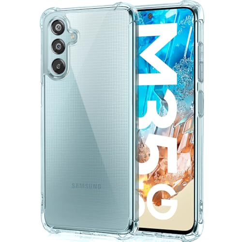 TheGiftKart Transparent Crystal Clear Back Cover Case for Samsung Galaxy M35 5G | Shockproof Soft TPU Case | Cushioned Edges for Ultimate Protection Back Cover Case for Samsung M35 (TPU, Transparent)- Best and cheap mobile covers in India