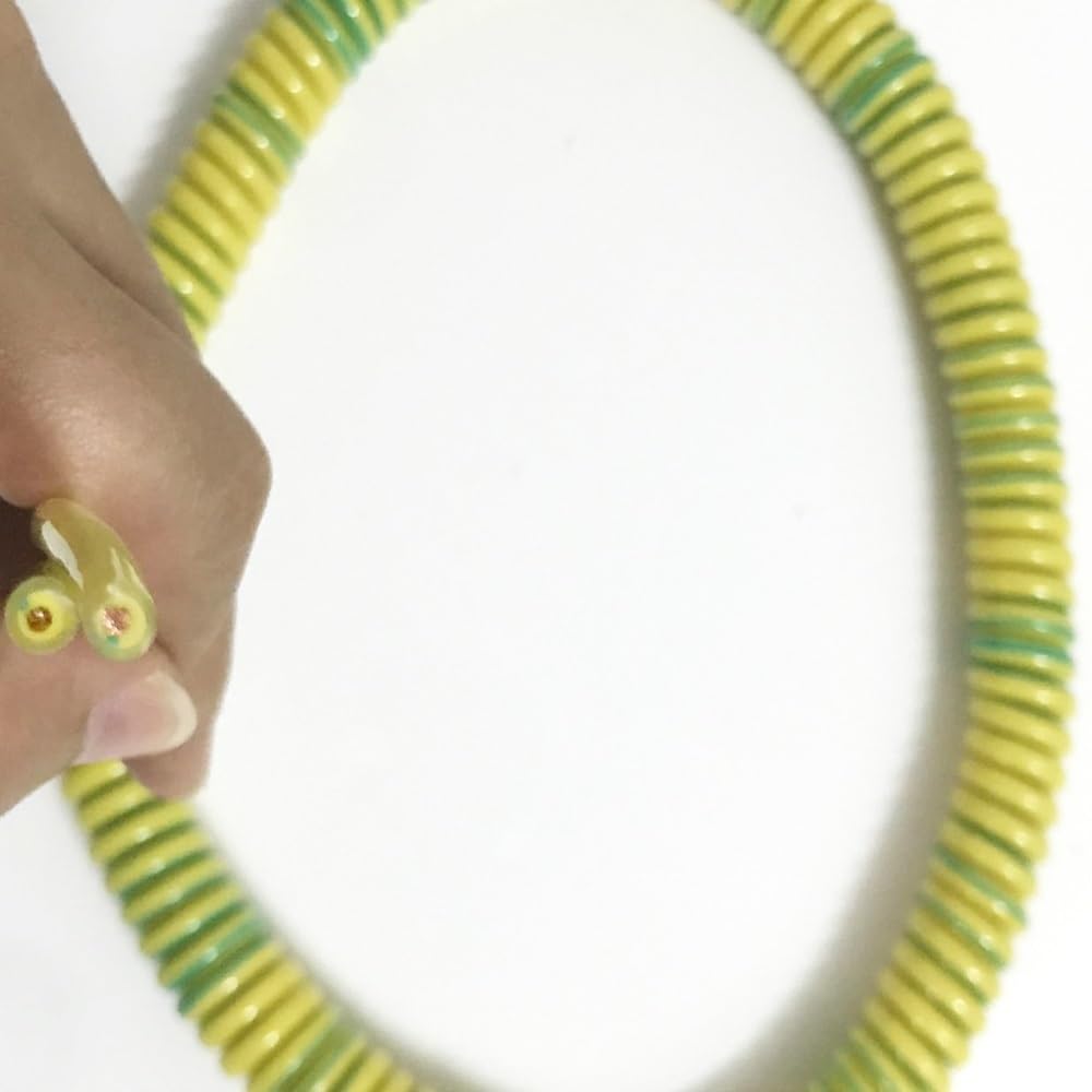 LYVQZPWLRcavo a spirale a molla, Cavo di alimentazione telescopico a 1 nucleo da 2,5 mm2, filo a molla unipolare, filo di circuito, filo elastico di messa a terra giallo-verde, estensione a spirale