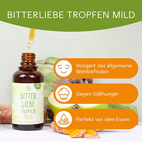 BitterLiebe - Bittertropfen ohne Alkohol - nach Hildegard von Bingen - das Original aus Die Höhle der Löwen - hochdosierte Bitterstoffe Tropfen alkoholfrei 2