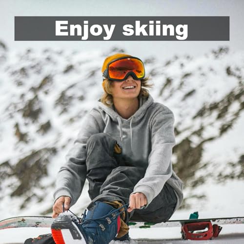 Fijar las gafas en su lugar con los clips para casco de esquí BOXOB 6