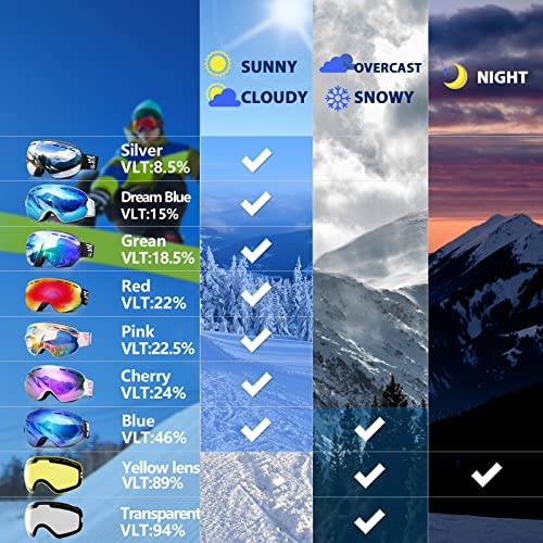 Exp Vision TM-SG X 3 Snowboard Ski Goggles Men Women Youth thumb #7