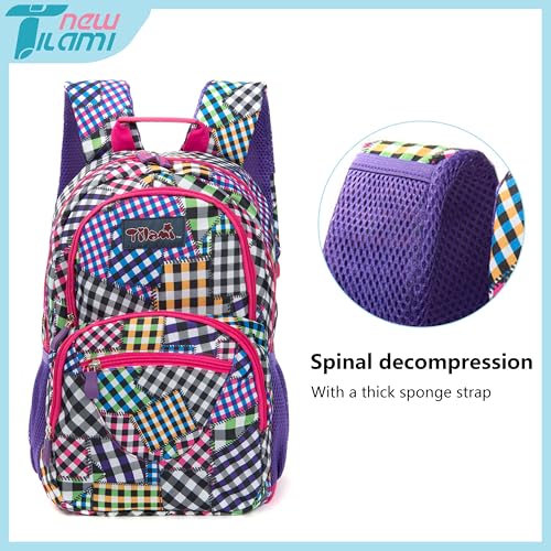 NEW TILAMI 14 Inch kid Toddler Backpack Boys Girls School Bag Kindergarten Elementary Cute Backpacks, Patchwork2