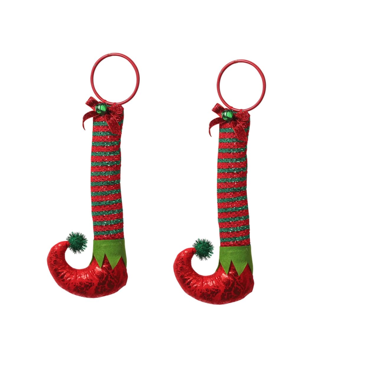 Ciieeo Lot De 6 Bottes D' À Paillettes Décoration De Bottes d'arbre Jambes D' pour Couronne Décoration De Nativité Crochet Cintre Décoration De Cheminée Arbre De Noël