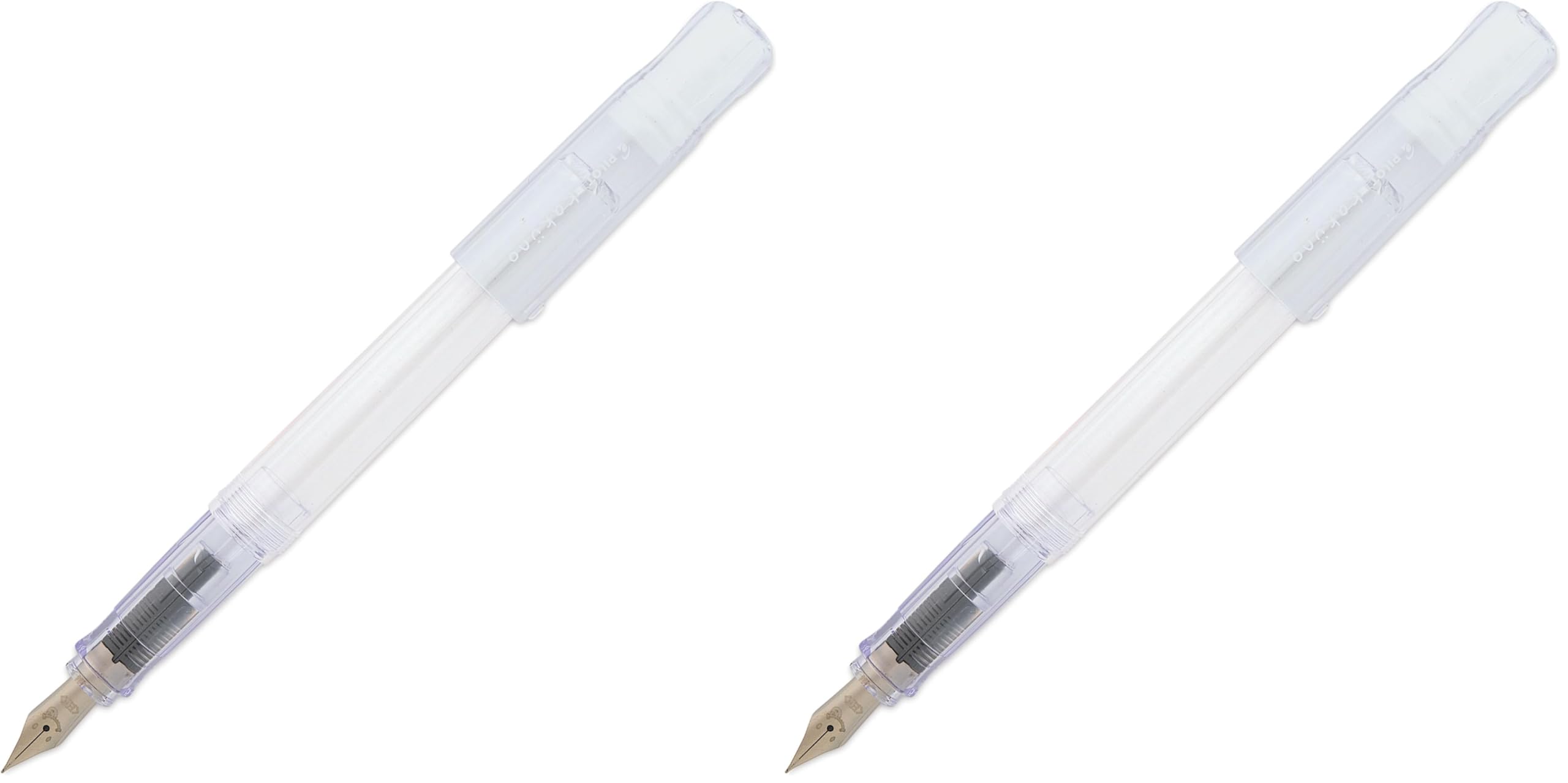 PILOT Kakuno Fountain Pen, Clear Barrel, Extra Fine Nib, 0.3mm, Kakuno Fountain Pen Extra Fine (Pack of 2)