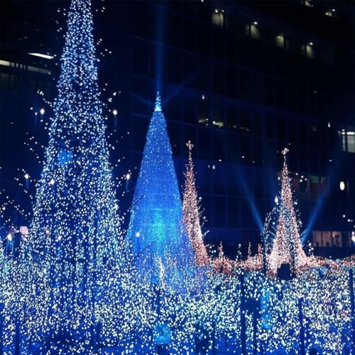 Image of 40 Meter 140 LED String Lights for Home Decoration| Waterproof Decorative Fairy Lights for Indoor Outdoor Use|Pixel Light for Balcony, Garden, Diwali, Wedding & Festival Lighting (Blue)