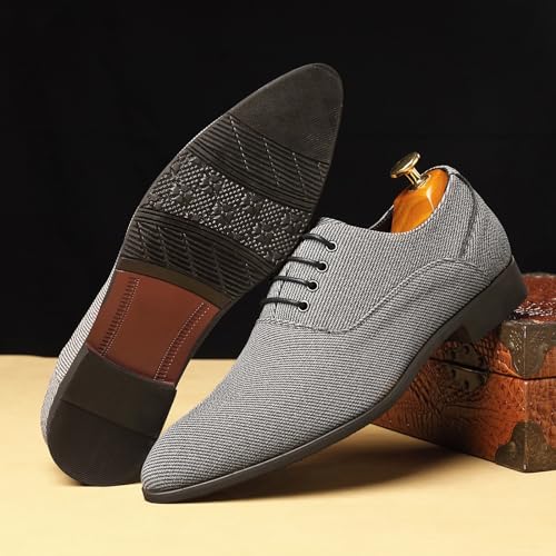 Image of Men's Fashion Casual Oxford Shoes Lace-up Formal Sneakers