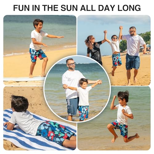 Image of Kanu Surf Boys' Terrapin Turtle Quick Dry Beach Board Shorts Swim Trunk