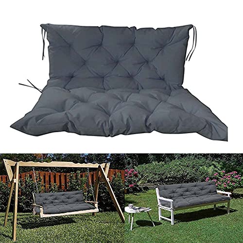 Banc d'extérieur imperméable avec dossier 2-3 places pour balancelle de jardin, hamac de terrasse, chaise de patio