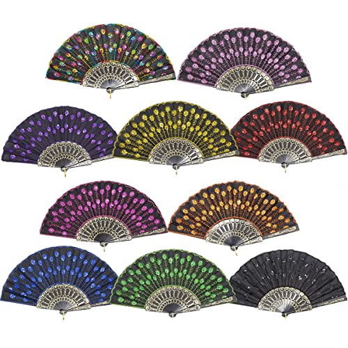 Leehome Folding Hand Fans For Women - 22Pcs Silk Fans - For Church Wedding Fans, Party Favors, Diy Decorations. #TOP1