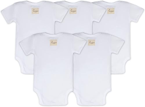 Miniatura 2 de Burt's Bees Baby Body unisex para bebé, paquete de 5 unidades de manga corta y larga de una pieza, 100% algodón orgánico