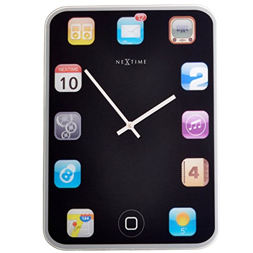 Wall Pad Wanduhren, Metall und Kunststoff, Bunt, Ø 40 cm