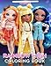 Rainbow High Coloring Book: Adorable Dolls Illustrations For Kids, Tweens, Teens Girls To Relax And Develop Creativity