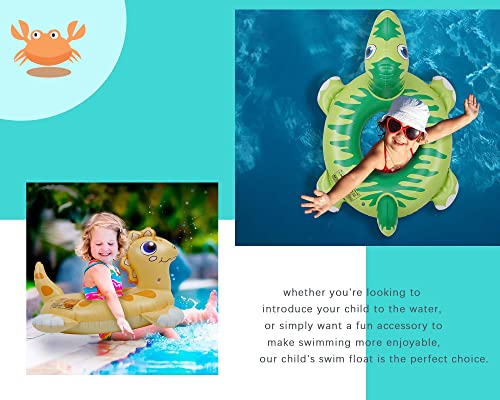 Zq Dinosaur Pool Floats Kids 2 Pack Pool Tube Floats For Swimming Pool, Inflatable Kids Pool Floaties Pool Rafts Swim Rings Inner Tubes For Pool Party, T-Rex And Triceratop Floaties #TOP3