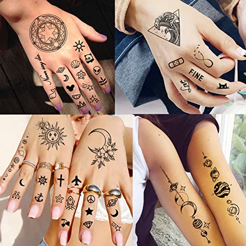 Yezunir 66 Sheets 3D Owl Tiger Flower Temporary Tattoos For Women Girls Arm Sleeve Thigh, Large Skull Lotus Snake Peony Rose Floral Temp Tattoo Sticker Adult, Fake Tattoos That Look Real And Last Long #TOP5