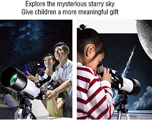 Teleskop refraktorowy, teleskop dla dzieci początkujących, teleskop astronomiczny 70 mm z aperturą 400 mm, teleskop podróżny dla dorosłych z plecakiem, prezent dla dzieci, do użytku wewnątrz/na