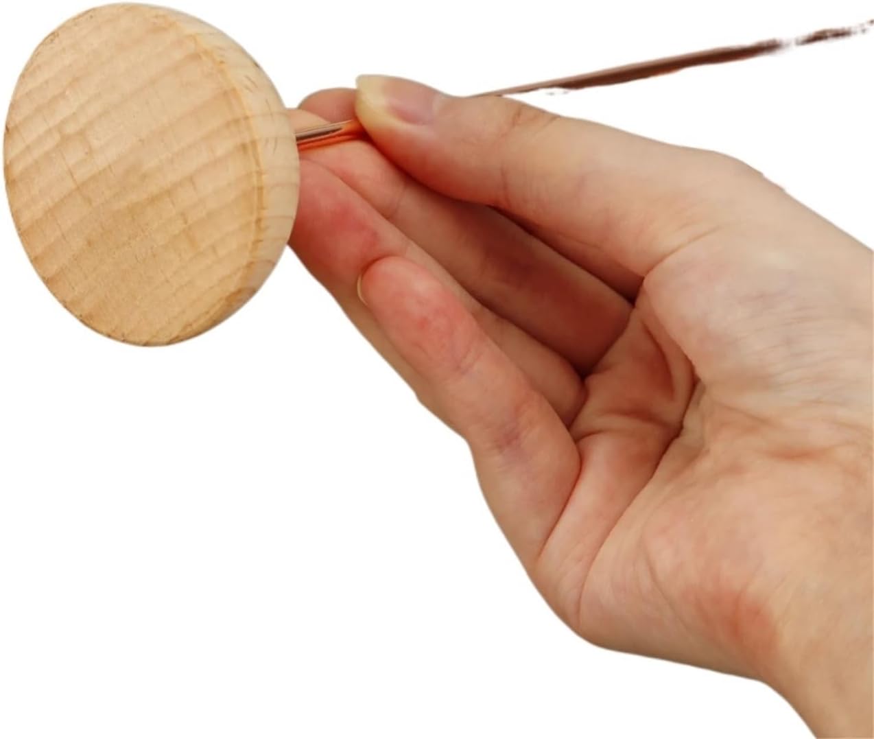 5pcs Metal Memo Clip with Wooden Base DIY Picture Note Card(Rose Golden)