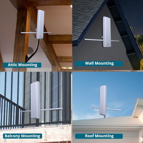 ANTOP Antenna Inc. AT-402BV PRO-LINE Flat Panel Outdoor HDTV Antenna with VHF Enhancer Rods