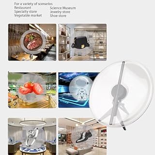 3D Hologram Projector LED Display Fan with 224 LED Beads for Trade Show Store Bar Holiday Advertising Display US Plug 100-240V