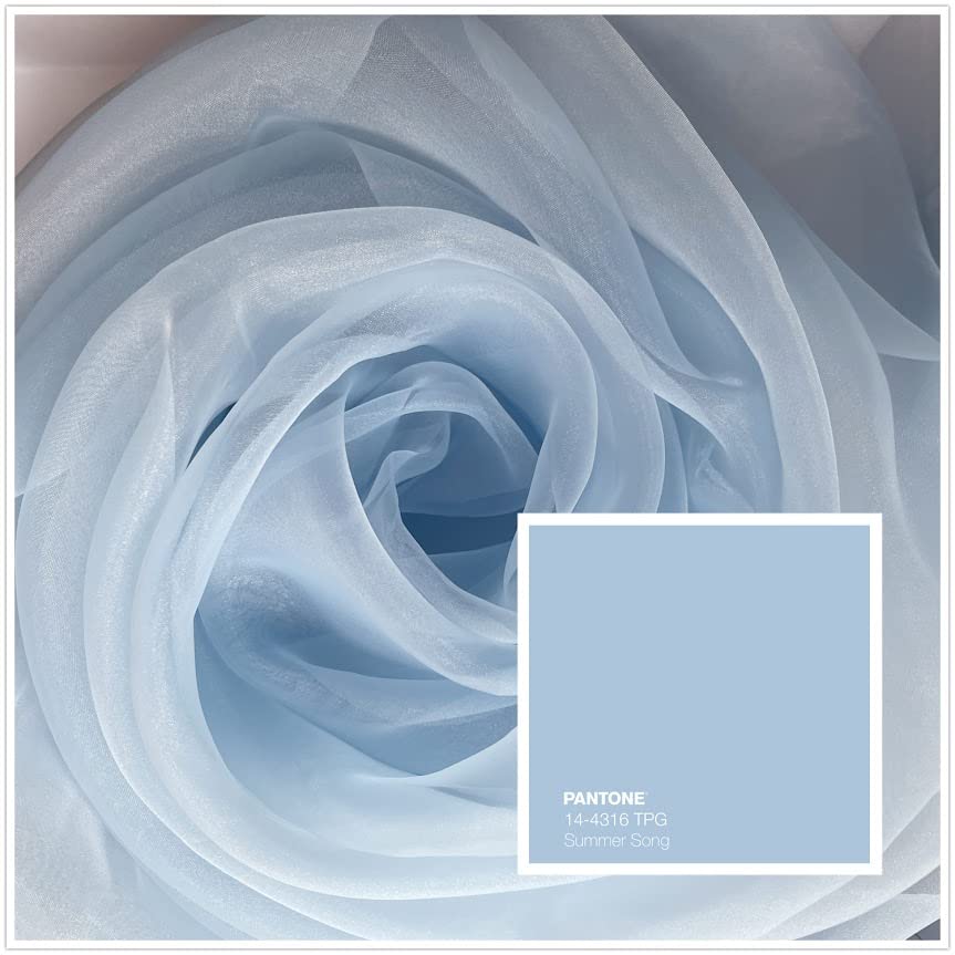 Megachest 145CM Wide Soft Organza Dress Fabric Fancy Costumes Decorations 50 Colors(Summer Song,5 Meters)