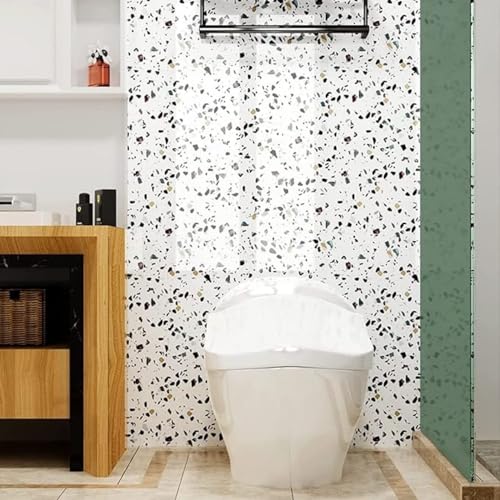 Image of VOLITO V-white dot multi Marble Wallpaper, 60x200cm, Self-Adhesive, Waterproof & Oil Proof, DIY Countertop & Furniture Decor
