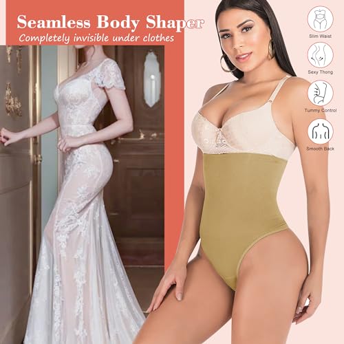 Image of Hioffer 328 Thong Shapewear Tummy Control For Women High Waist Body Shaper