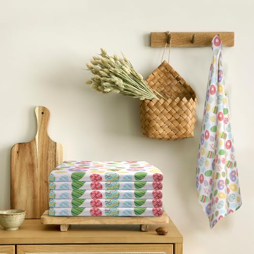 Urban Villa Kitchen Towels Set Of 6 Dish Towels For Kitchen 100% Cotton Easter Print Kitchen Towels Mitered Corners Oversized 20X30 Inches Kitchen Towels Highly Absorbent Kitchen Hand Tea Towels thumb #1