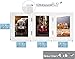 Frametory, 3 Picture Frames 4x6 Trifold Photo Frames Collage - Real Glass - Triple Folding (White, 1 Pack)