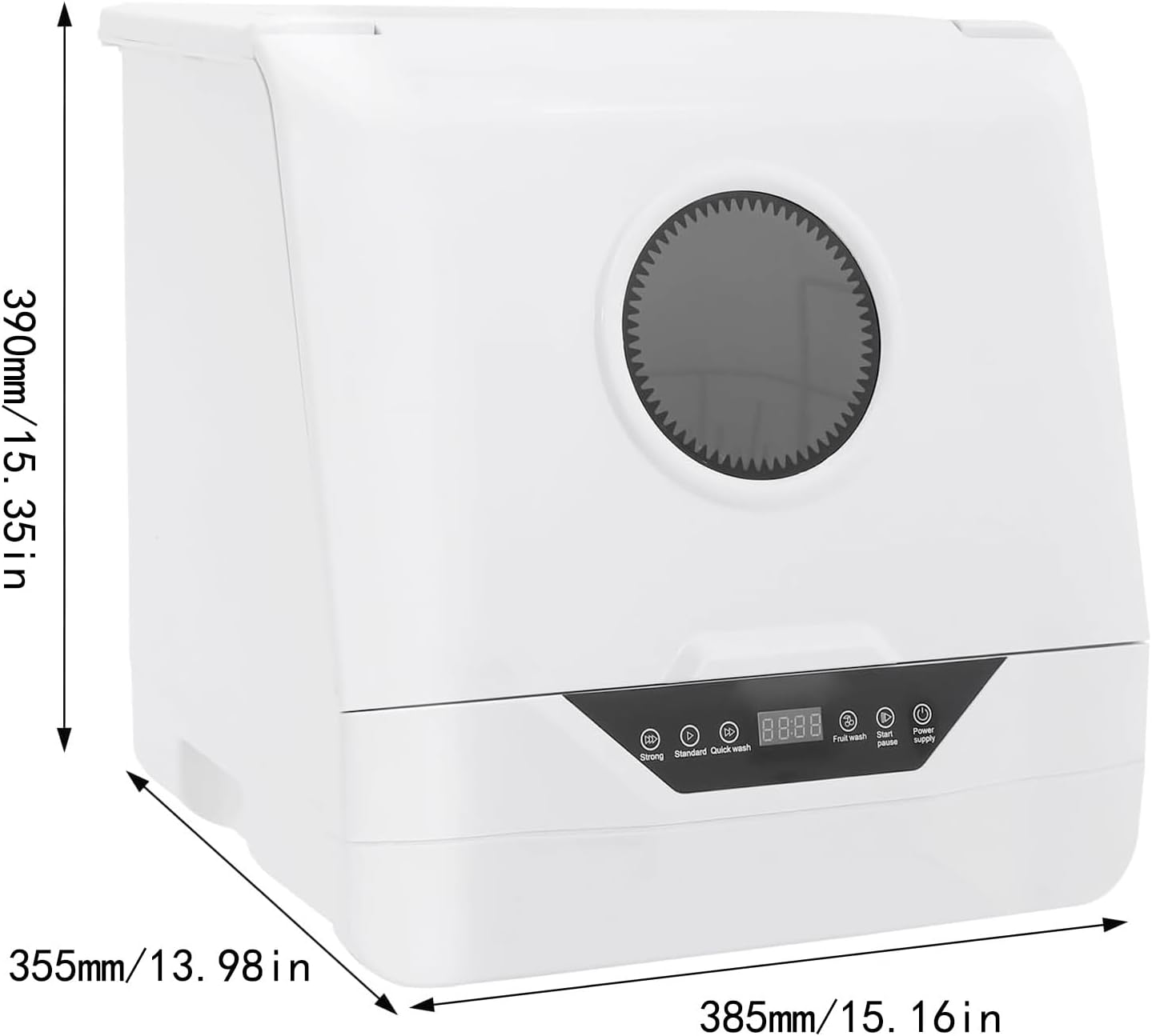 Home Automatic Desktop Intelligent Installation Free High-temperature Disinfection, Drying and Sterilization Integrated Dishwasher, White