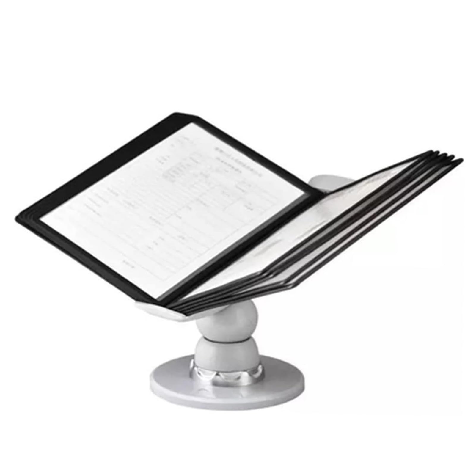Organizador De Referencia De Escritorio - Soporte Ajustable para Carpetas Abatibles, 10 Bolsillos De Doble Cara, Organizador De Referencia De Pared Tamaño Carta, para ALM