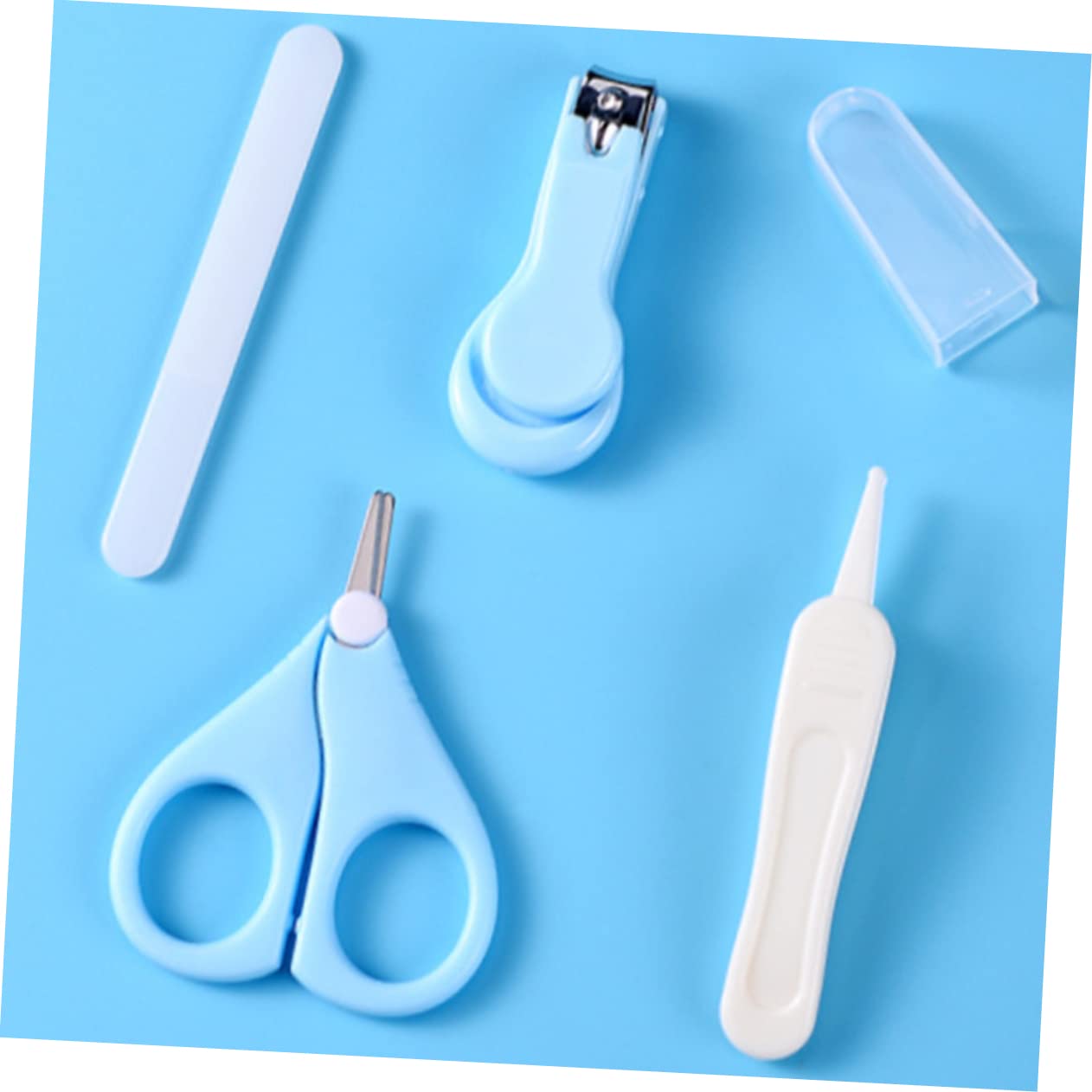 HAPINARY Infant Nail Scissors Set Baby Grooming Kit Nail Clipper Set for Boys and Girls