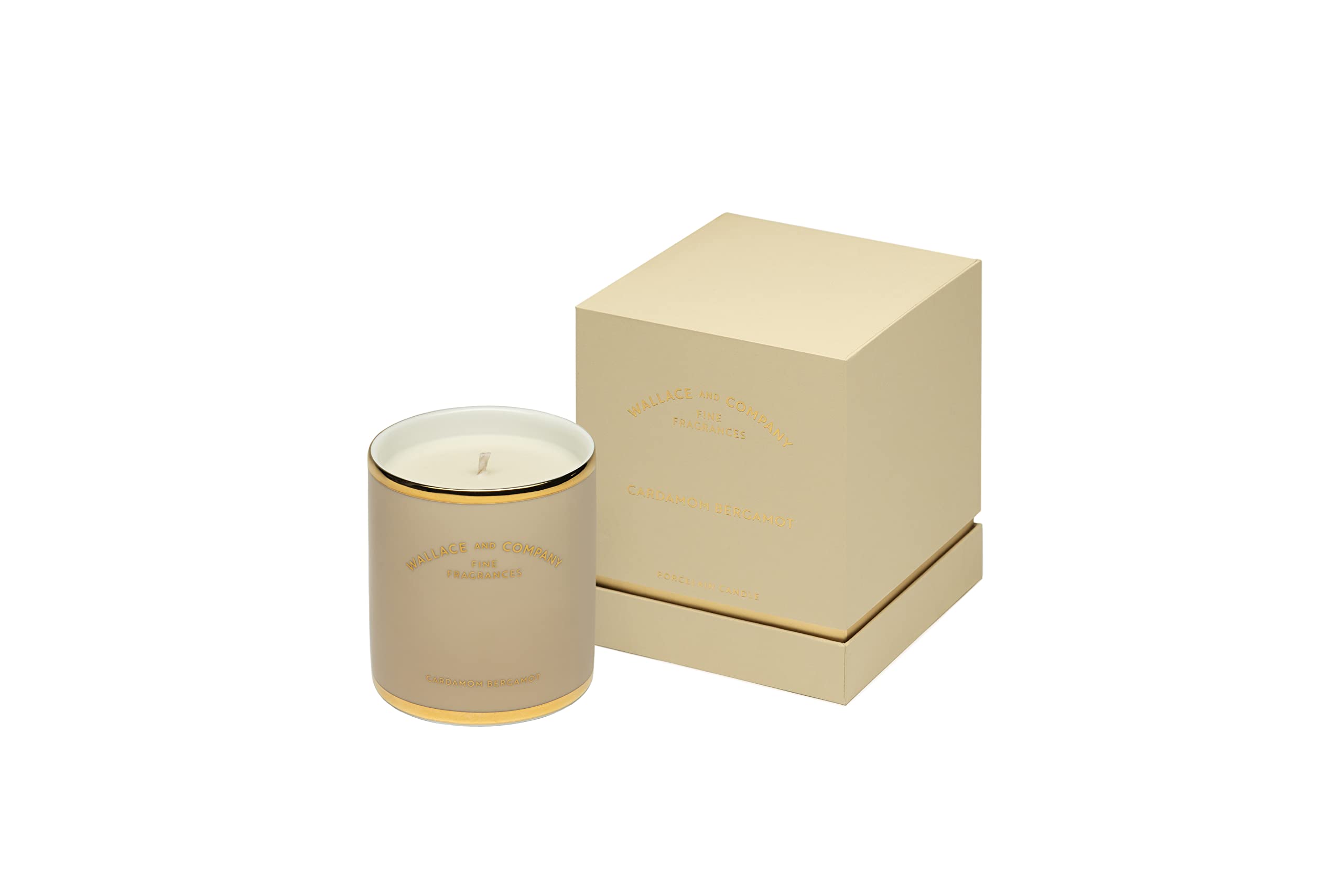 WALLACE & COMPANY Scented Candles Gift Aromatherapy Candle Natural Soy Wax Candles Good Gift for Birthdays Atmosphere of Sophistication & Refinement Ideal for Home Decor & Relaxation