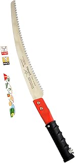 SAMURAI Heavy Duty Curved Smooth Garden Hand Pole Pruning Saw PC 330 LH With Pipe Handle (Without Pole) Designed for Hand Use | Perfect for Trimming Trees, Pruning Tree Branch Dried and Green