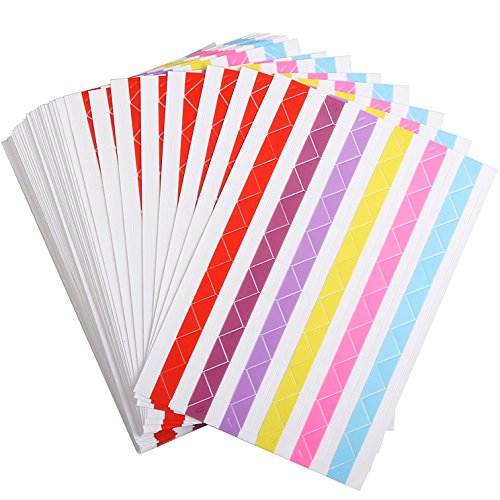 ADVcer 50 Sheets Self Adhesive Photo Corners - Hold 1275 Photos - 6 Colors 5100 pcs Photo Mounting Corner Stickers for Polaroid, Instax Foto of DIY Picture Scrapbook and Recollections Photo Album