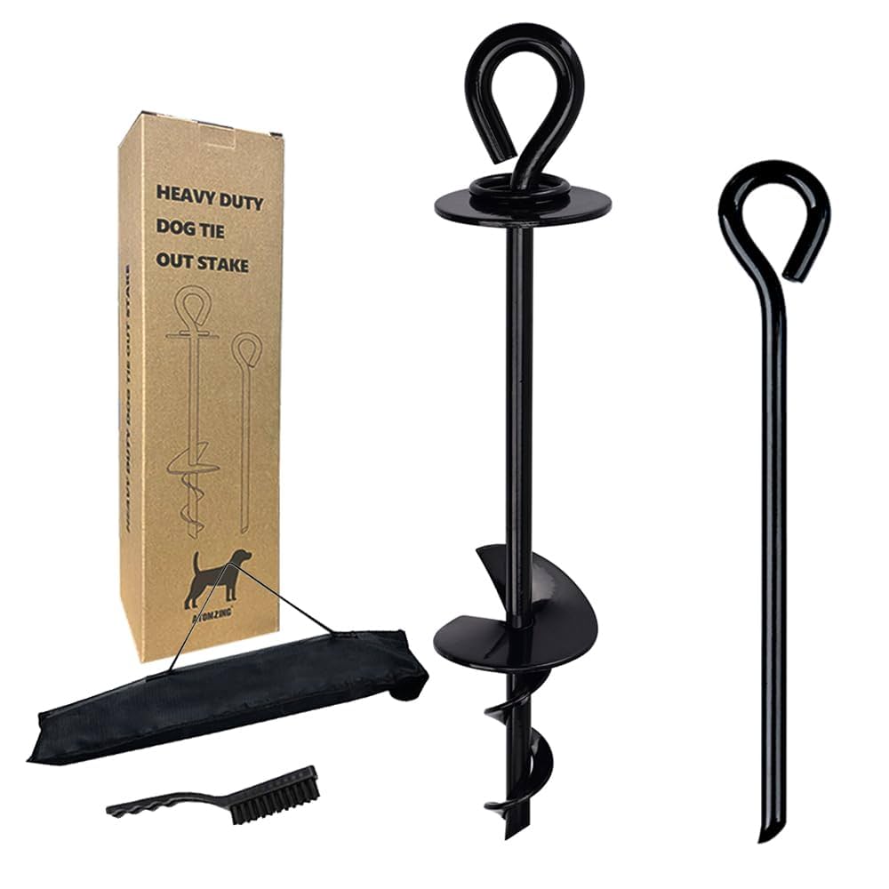 オーダーページ Amazon.co.jp: 屋外用犬用杭、150ポンドまでの大型犬用の頑丈な