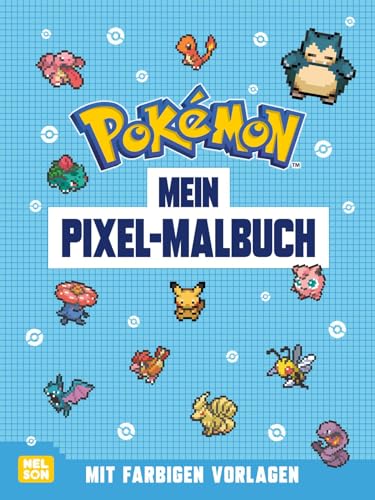 Pokémon Activity-Buch: Mein Pixel-Malbuch: Mit farbigen Vorlagen