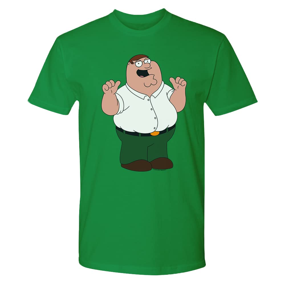 Amazon.com: Family Guy Peter Griffin Adult Short Sleeve T-Shirt, Small,  Green : Clothing, Shoes \u0026 Jewelry