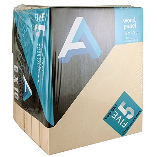 Art Alternatives Wood Panel Super Value Gallery 8x10 Pack of 5