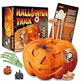 sumsync Pumpkin Dig Kit – Digging 12 Spooky Toys, Ghost, Spider, Cockroach and More, Science STEM Digging Kit Toys for 5 6 7 8 9 10 11 12 Years Old Boys Girls, Gifts for Kids