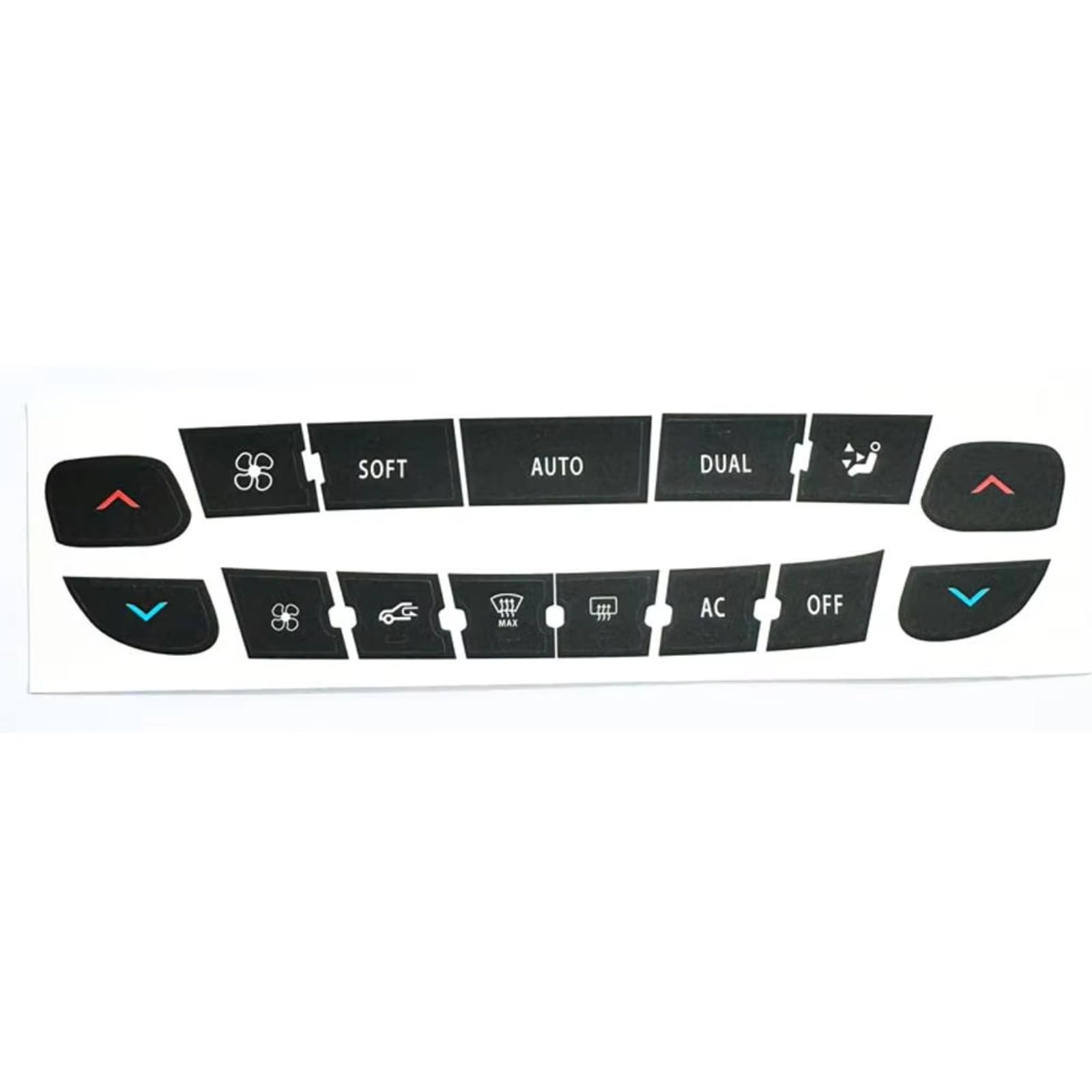 Car Button Stick Compatible with Megane for Master for Scenic III CD Radio Audio Button Repair Decals Stickers Car Button Repair Accessories Replacement