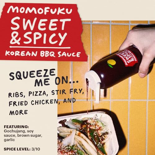 Momofuku Sweet & Spicy Korean BBQ Sauce with Gochujang, Black Pepper, Soy & Garlic for Stir Fry, Barbecue, and Marinade; Umami flavor with Low Spice