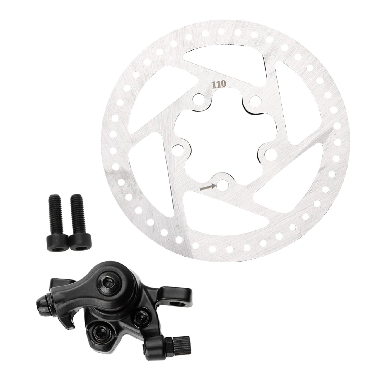 Toyvian Set Disco Freno per Scooter Elettrico, Metallo Bianco | Sostituzione per Pezzi Usurati o Rotti, Robusto e Facile da Installare, Accessorio di Ricambio Singolo
