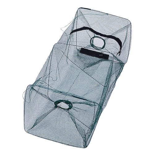 Kit De Pesca Completo Piège à Poisson Pliable Portable et Filet à homard, Conception d'entrée 2 voies pour Les Aventures de pêche en Plein Air (A, 23. 5x23. 5x46cm)