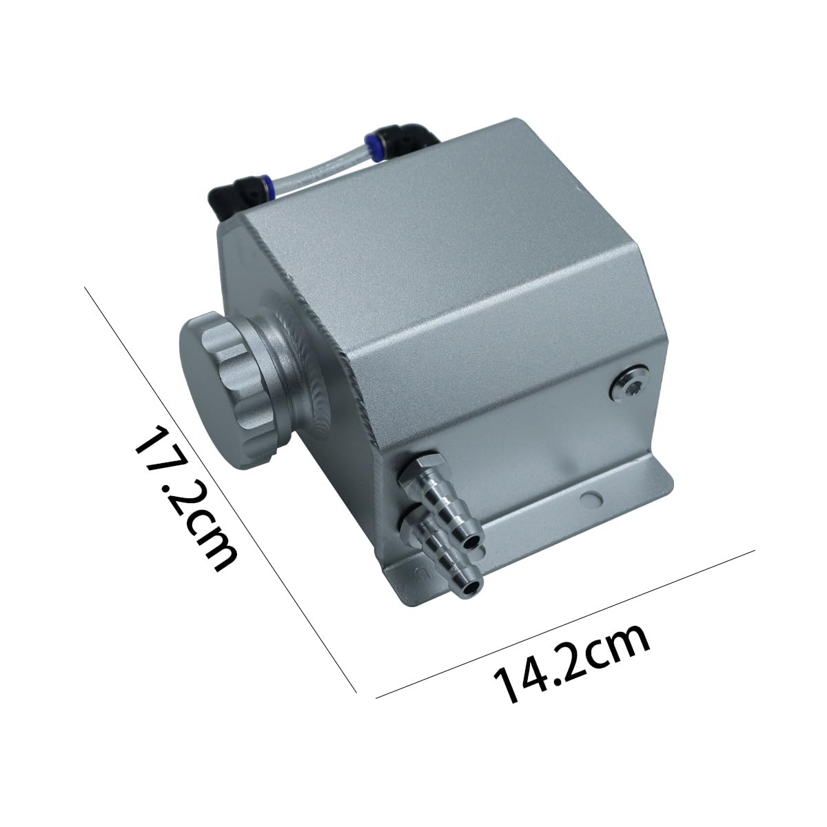 Récupérateur D'huile Moteur Universel En Alliage D'aluminium 1 L, Réservoir De Reniflard, Réservoir De Trop-plein De Liquide De Refroidissement, Poli