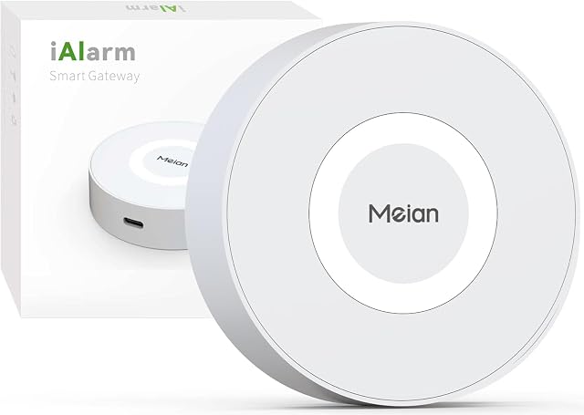 iAlarm Zigbee Hub, ZigBee 3.0 Smart Home Hub, Supports Zigbee Sevices Only, Works with Smart Life and Tuya App, Control and Multi-Device Management, IFTTT, White