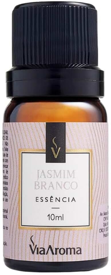 Essencia Jasmim Branco - 10ml - Via Aroma