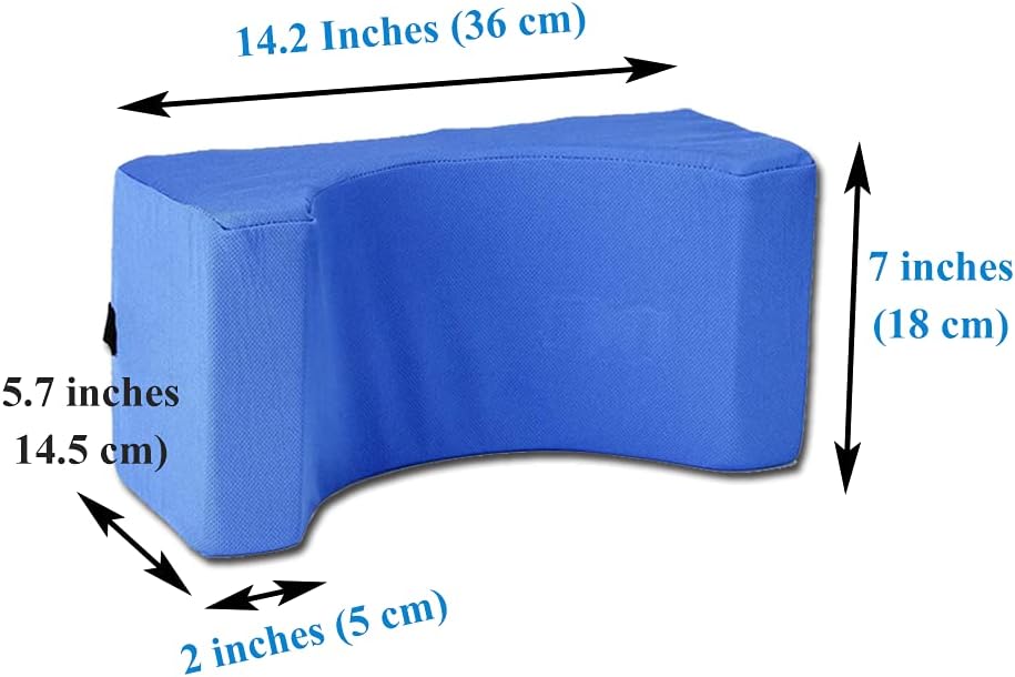 AOSSA Wheelchair Headrest Head Neck Support Chair Attachment Positioner Lightweight Backrest Pillow Accessories for Adults Single Sofa Recliner High Back Reclining Geri Cushion Wheelchairs (Blue): Health & Personal Care