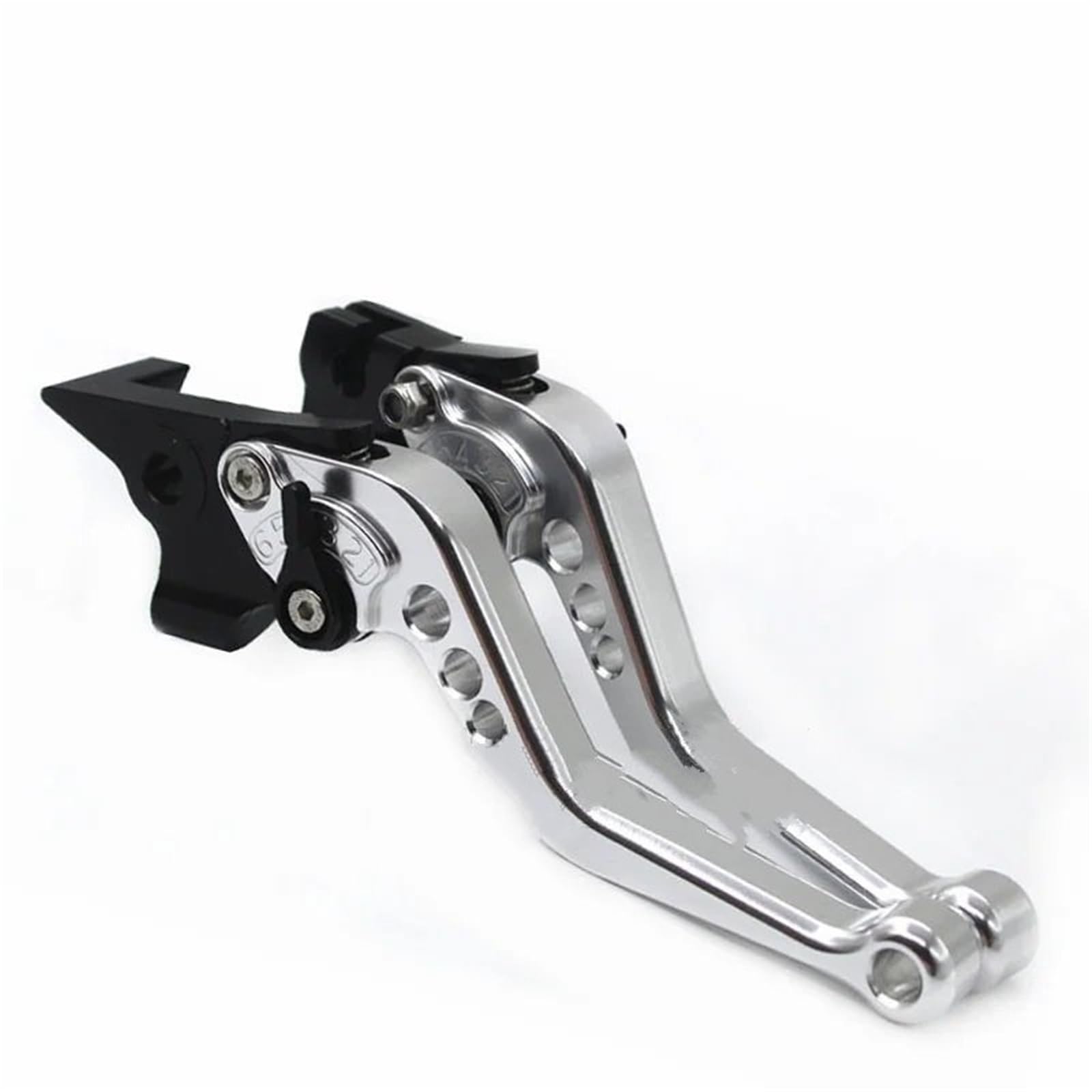 Hsyduhae No Logo Silver Motorbike Brake Levers Fit For Honda Cnc Adjustable Motorcycle Brake Clutch Levers For Cbr600 F2/F3/F4i/Cbr900rr/Vtx1300/Hornet Nc700 S/X(No Logo Silver)