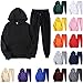 tuduoms Tracksuit for Couples 2PCS Outfit Casual Sweat Suits Sports Jogging Sets Gym Clothes Fashion Hoodie for Unisex