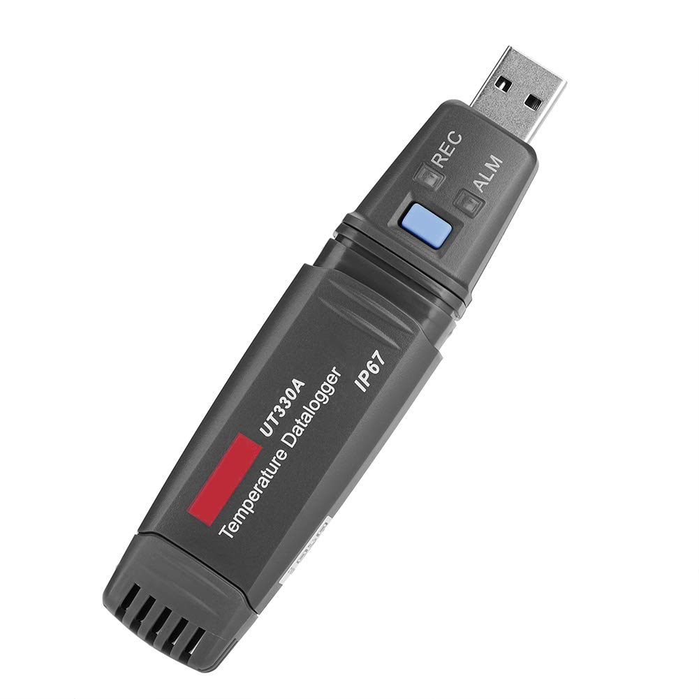 FTVOGUE Rejestrator Danych USB, Termometr, Rejestrator Temperatury i Wilgotności, do zastosowań w Transporcie i Magazynowaniu, Zakres Pomiarowy od -40 do 176 Fahrenheita (UT330A)